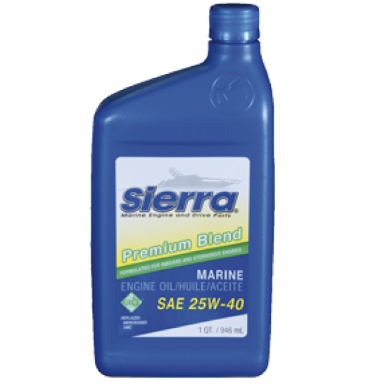 Sierra Motorolie 25W-40, 946ml, voor sterndrive 4-takt