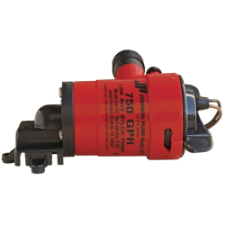 Johnson Pump Low Boy bilgepomp (cartridge type) L750, 12V-3A, 73l-min, slangaansluiting 1-1-8
