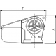 Lofrans windlasses Ankerlier horizontaal, model  Cayman 88 , 10mm, 24V, 1000W, met verhaalkop