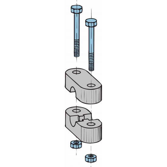 VETUS kabelklem voor kabels type 33 en LF