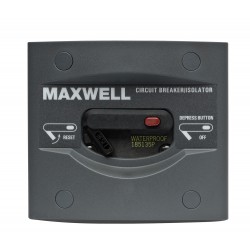 MAXWELL stroomonderbreker-isolatorpaneel, 40 Amp, 12-24 Volt