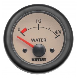 VETUS waterniveaumeter, linea nostalgica, 12 Volt, gatmaat 52mm