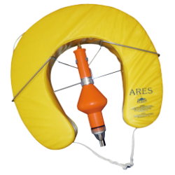 allpa Reddingsboei model  Ares , hoefijzer, met reddingslicht en houder, geel