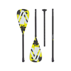 Yellow V 3 delen peddel, aluminium v2.0 voor Stand up paddling en of kayaking